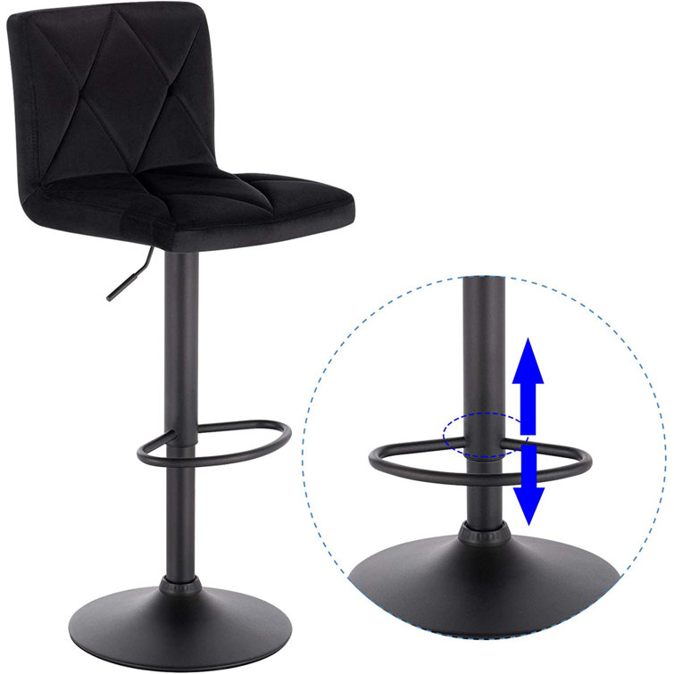 17 Stories Latresha Height Adjustable Swivel Bar Stool Wayfair.co.uk